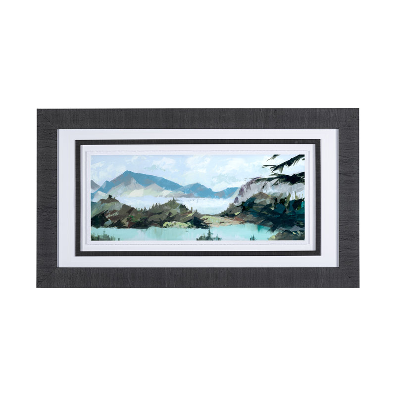 «Vista II a», reproduction d'art encadrée texturée matte sous verre, Vista II