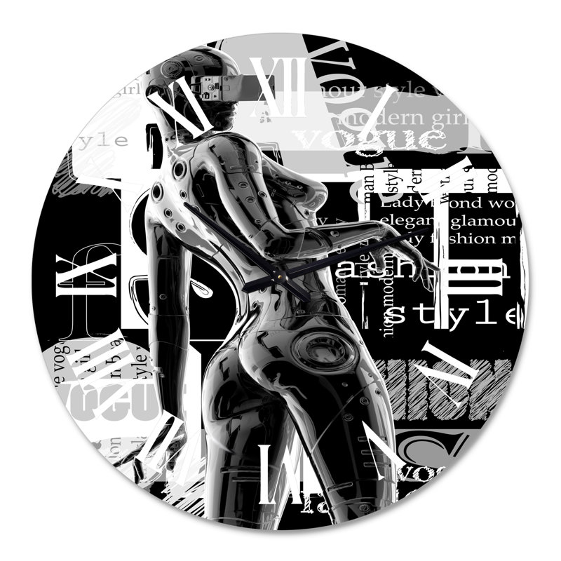 Horloge murale moderne Cyborg Body I, Grand