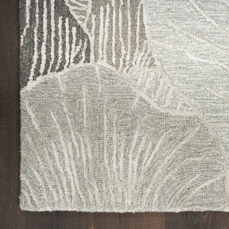 Gian Floral Handmade Area Rug, Rectangle 114 x 175 cm