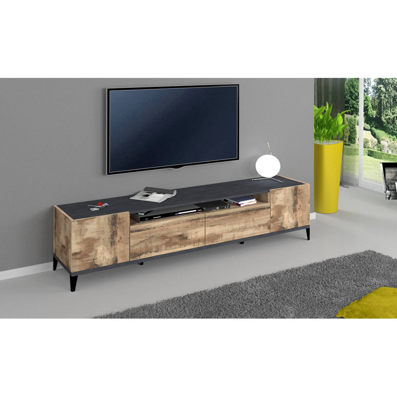 Avae TV Stand for TVs up to 88", Maple Pereira/Slate