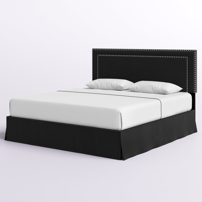 Aroz Upholstered Standard Bed, Black, King