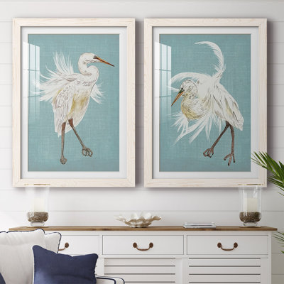 «Heron Plumage III», reproduction de photo sur toile 2 pièces