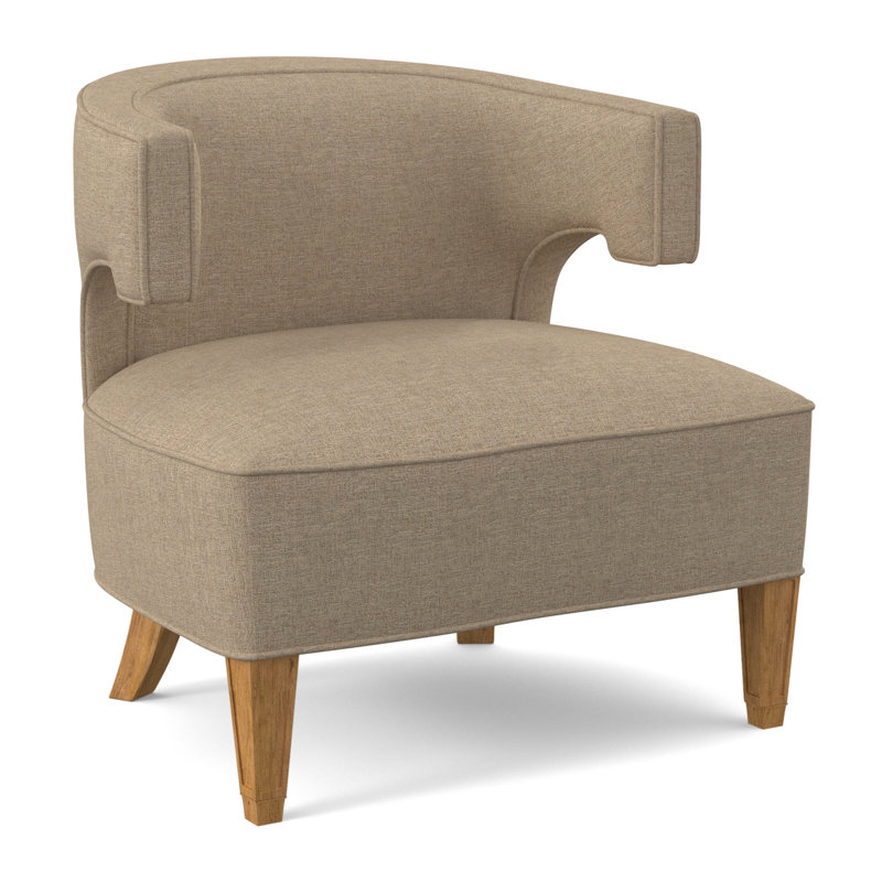 Chaise Laurel, Ambre, 100 % polyester lin Elise