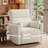 36.6" Wide Corduroy Power Lift Recliner Chair with Swivel -877352144