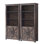 Bibliothèque à 5 niveaux avec tablettes réglables et porte de grange Chimira Farmhouse H 69,8 "x l 31,4"