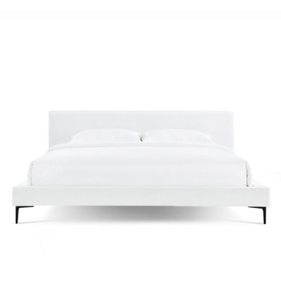 Brooke Mid Century Platform Bed Woven Palo