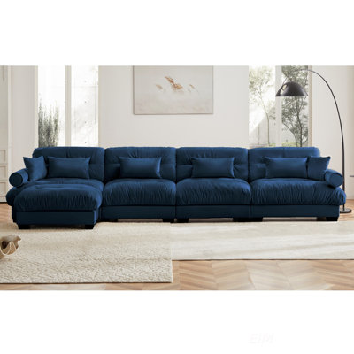 Canapé modulaire de 166 po de largeur