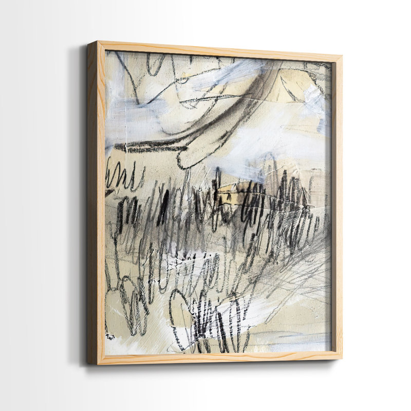 MaskedNotesIII Framed Print - Solid Wood, 21" H x 17" W