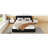 Queen Size Upholstered Platform Bed, Black