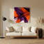 «Geometric Abstraction 18», art mural en métal mauve-1811783846