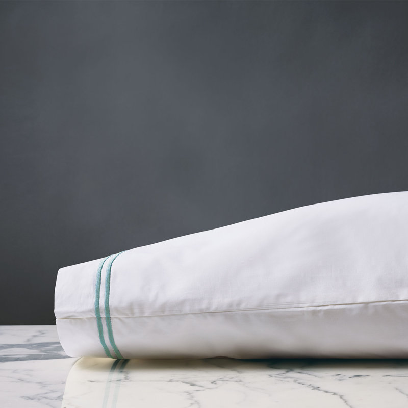 Enzo Egyptian Cotton Percale, Aruba, Standard Pillowcase