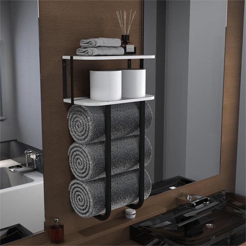 Sunniva Bathroom Shelves, White