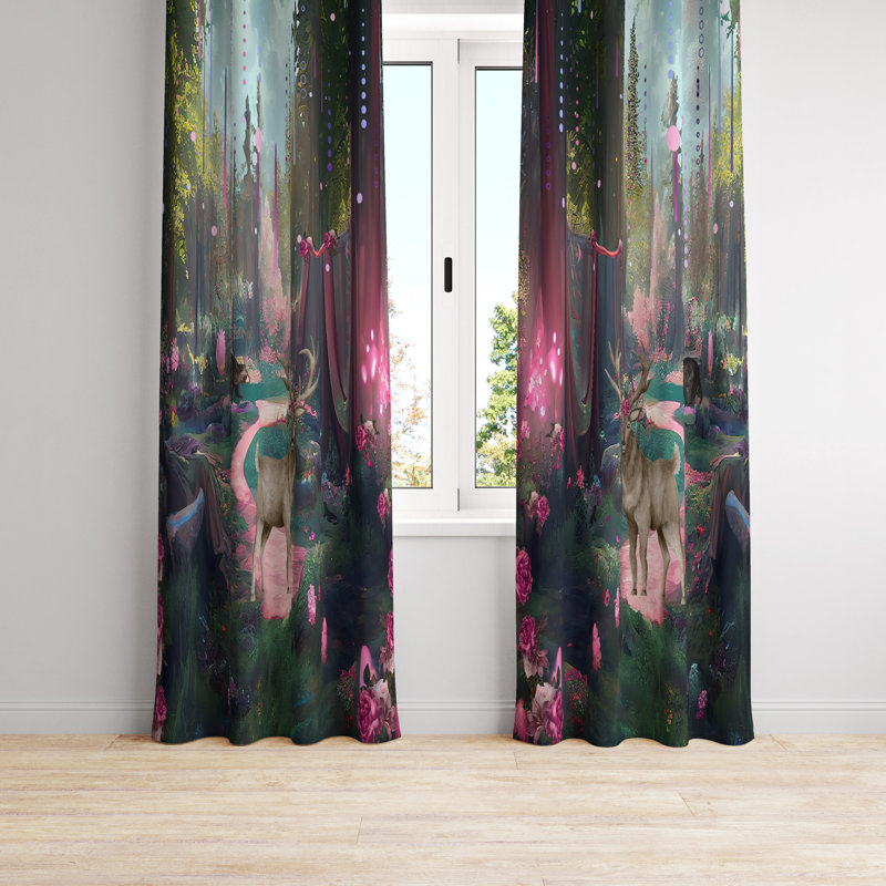 Semi Sheer Curtain Pair, 56" W x 78" L