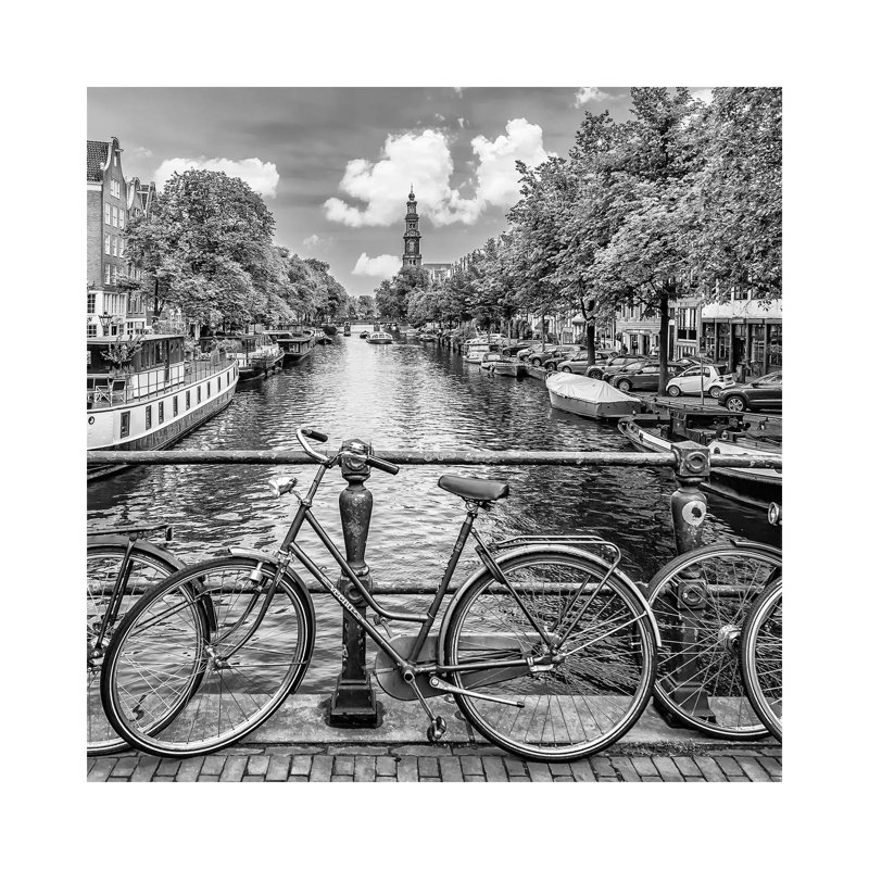 Typical Amsterdam Monochrome 1 Piece Wrapped Canvas Wall Art, 66.04 cm H x 66.04 cm W x 1.91 cm D