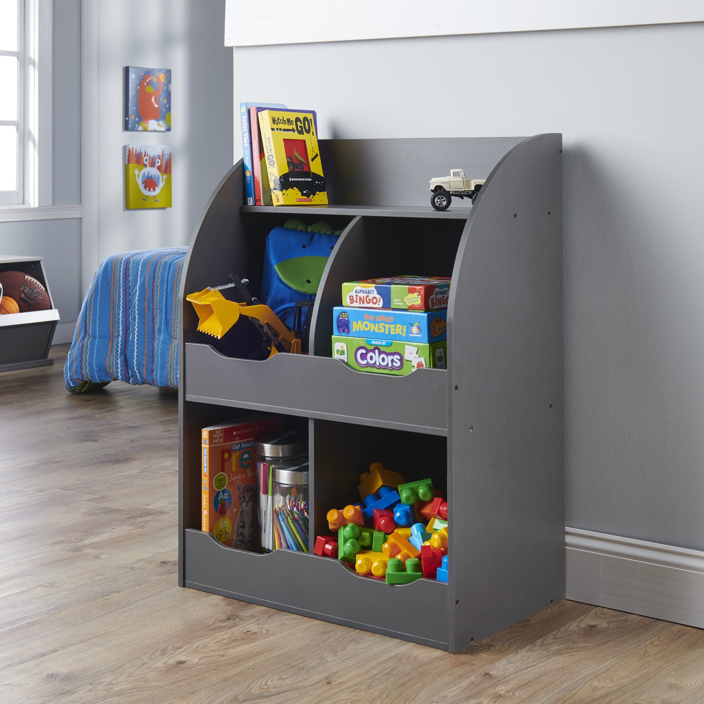 Viv + Rae 36.6'' H X 30.1'' W Cubby Toy Storage Organizers Kids