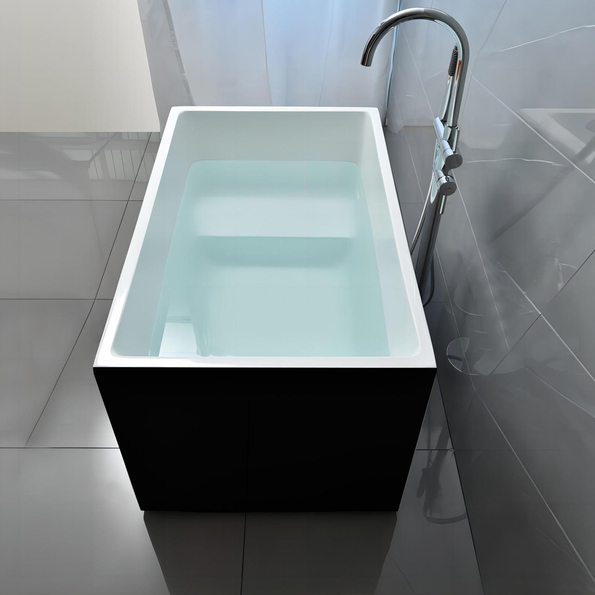 Short Bath Mat for Refinished Tub
