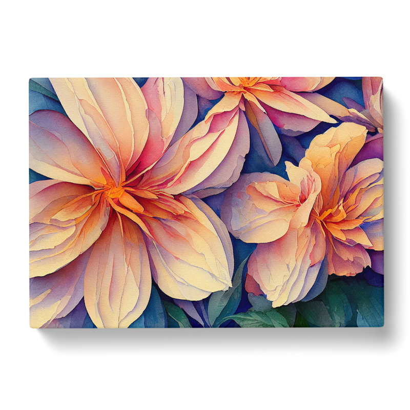 Mysterious Flowers - Wrapped Canvas Painting