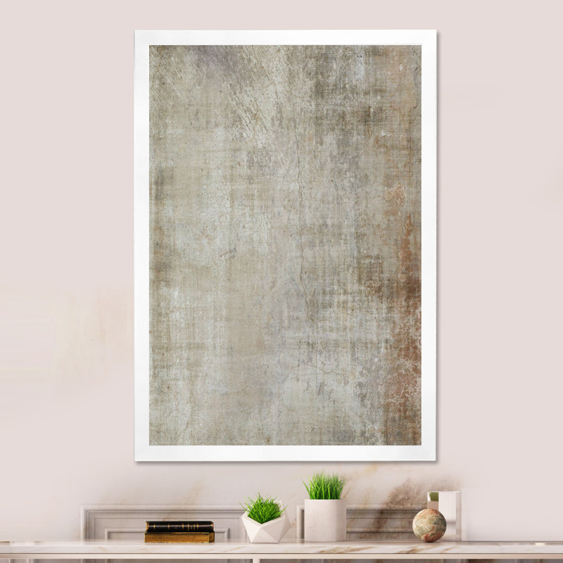 Art moderne gris et bleu II 2FDP47783, H 36 po x l 24 po x P 1 po, Cadre blanc