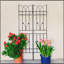 Ensemble de 4 treillis de jardin en métal 71 po x 17,7 po antirouille pour plantes grimpantes