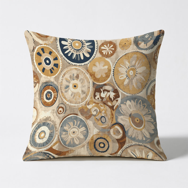Bold Ripple Indoor And Outdoor Throw Pillow, Square 20"