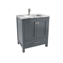 30'' Bathroom Vanity with Top Sink, Modern Bathroom – Home