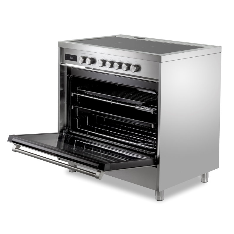 Verona Ultima Series 36 Inch Induction Range with 5 Induction Elements, Stainless