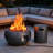 16''w X 20''h Round Outdoor Heater With Propane Tank Cover,black