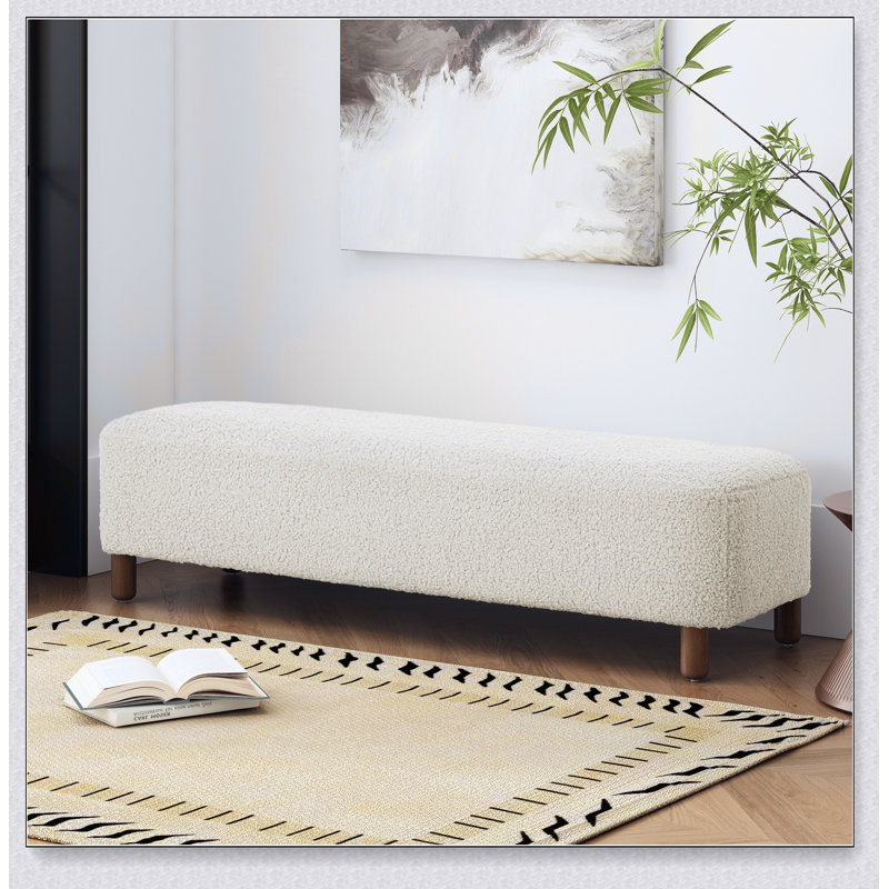 Comfortable Ottoman, White