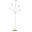 73'' Antique Satin Brass LED Tree Floor Lamp with USB