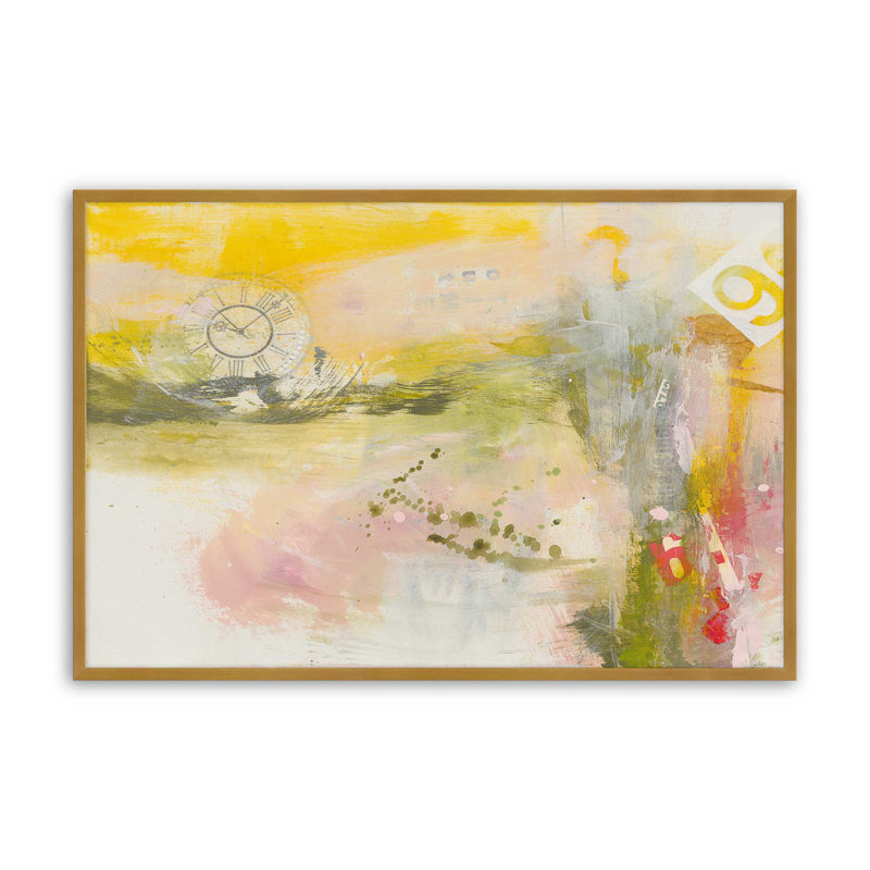 «Time to Spare» par Janet Itsne, H 12 po x l 18 po, Impression sur cadre ouvert sans papier mat, Doré