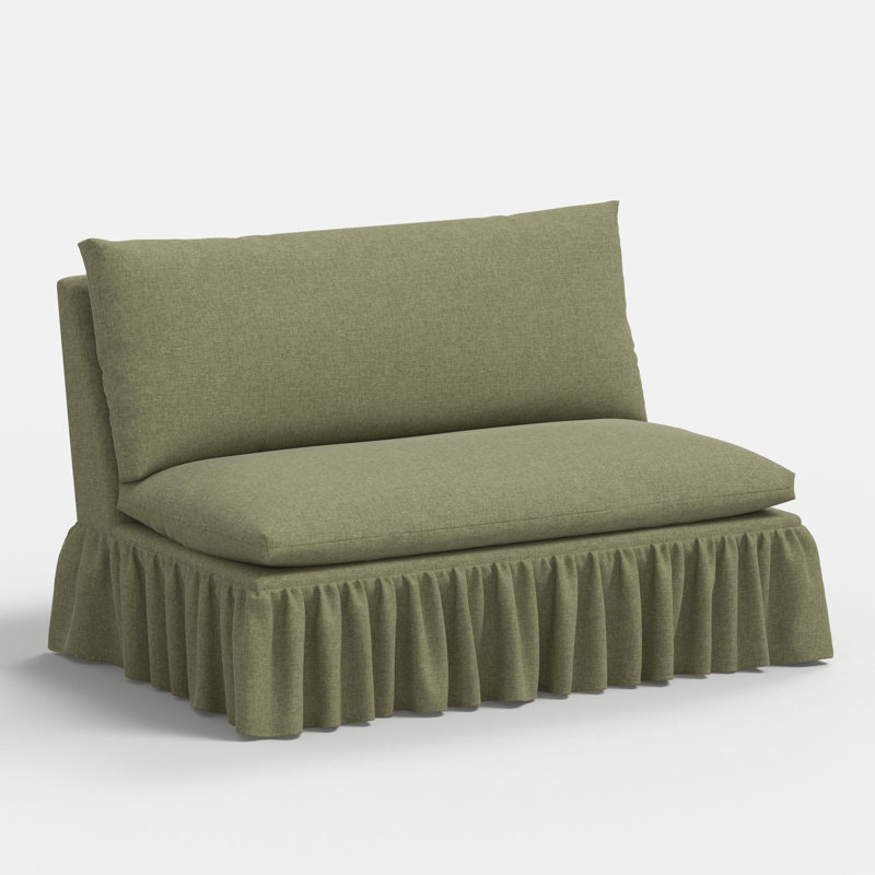 Thelma Settee, Zuma Laurel Textured Linen