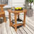 Round Outdoor Side Table Adirondack Plastic/Resin Patio Side Table Weather Resistant End Table With Storage Shelf(Set Of Two)-114773186