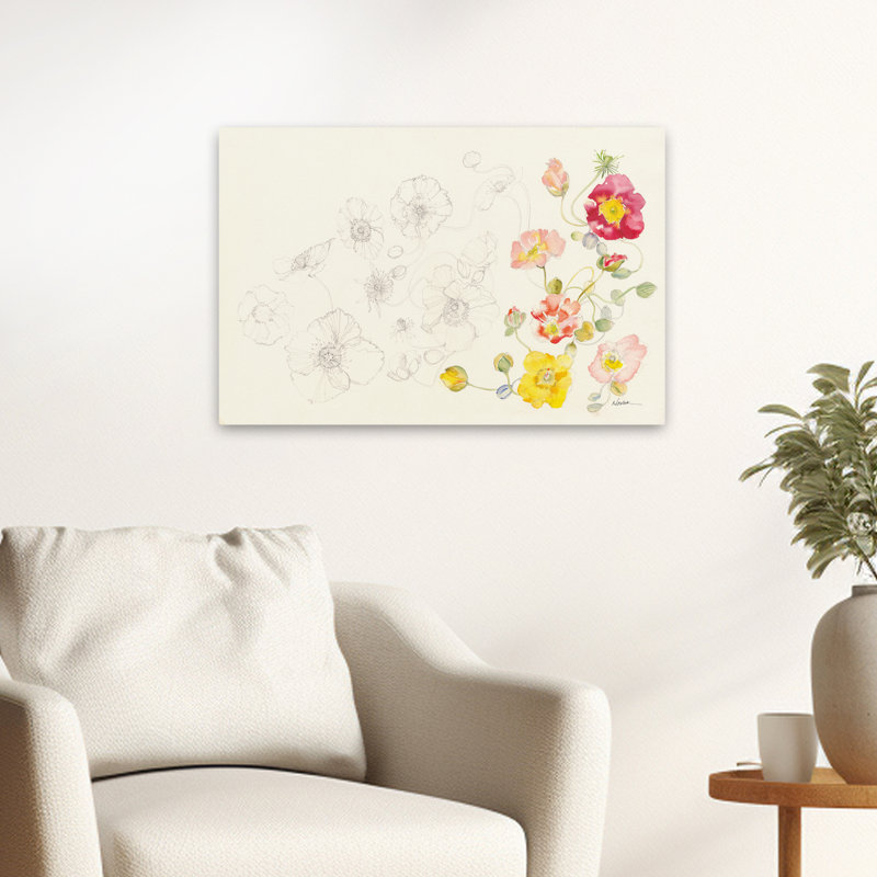 Éléments floraux floral contemporain, H 24 po x l 16 po