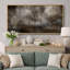 Paysage de forêt brumeuse avec arbres dénudés, tons neutres, décor rustique naturel, très grand format, impression sur toile encadrée-131099679-131099676