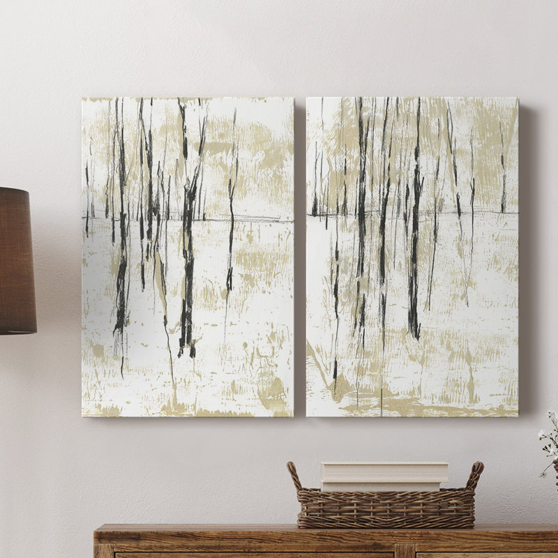 Toile tendue Gilded Forest I-Premium Gallery - prête à être accrochée, H 48 po x l 64 po