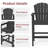 2-Person HDPE Square Outdoor Dining Set-1755017584