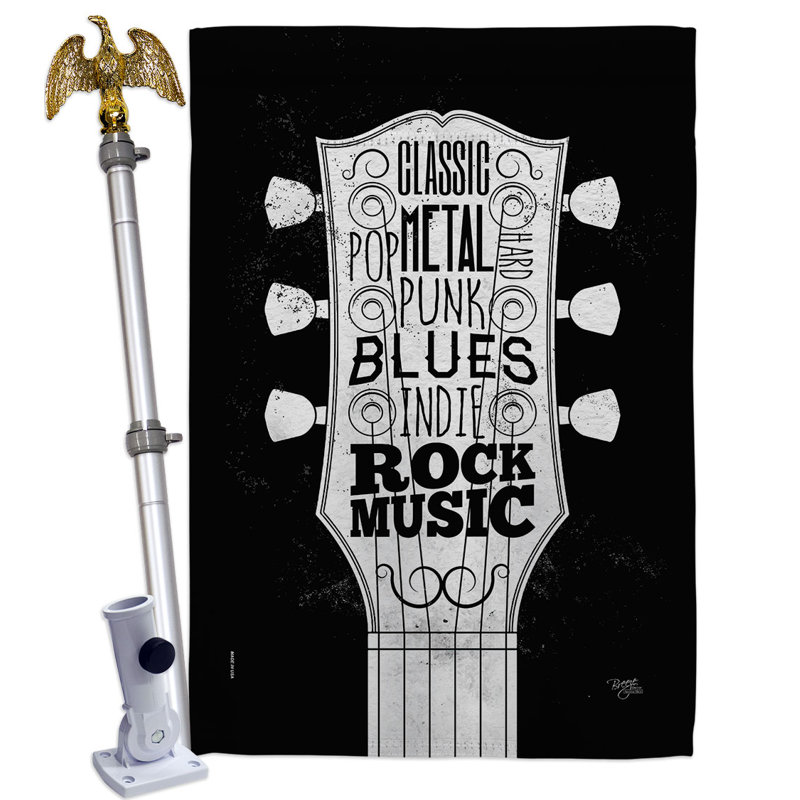Double Sided 40'' H x 28'' W Polyester Flag Set