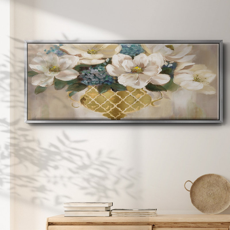 Southern Magnolia- Framed Canvas, 8" H x 20" W