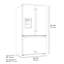 Zline 36 In. 28.9 Cu. Ft. Standard-depth French Door External Water Dispenser Refrigerator With Dual Ice Maker In Fingerprint Resistant Stainless Steel-1411709543-1413885054