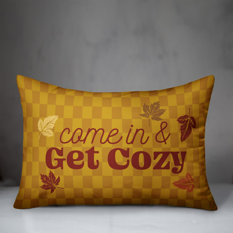 Come in and Get Cozy Lumbar Pillow