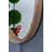 28" Round Wood Mirror