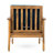 Blue Wood Club Chair, Weather Build, Slat Panels Chair In Blue, Withstanding Weather,-239376694-239376692