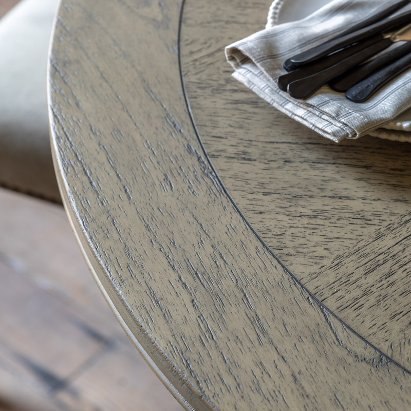 Colella Mahogany Round Solid Wood Dining Table