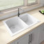 33" L x 22" W Double Basin Dual Mount Kitchen Sink