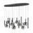 Modella Oval Linear Island Pendant - Black