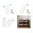 4-Door Shoe Storage Cabinet-277759635
