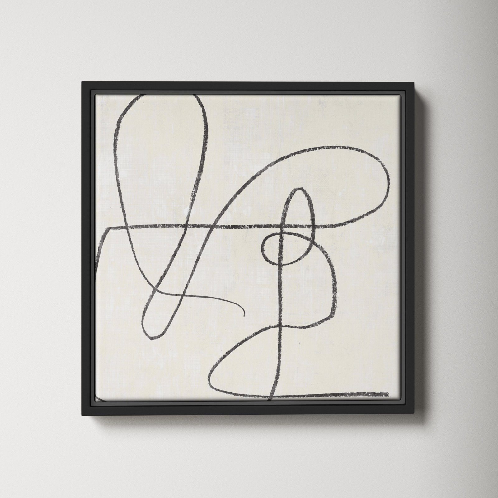 Juxtaposing, 25.5" H x 25.5" W, Black