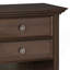 Amherst - Table de chevet - Brun naturel vieilli-403893511