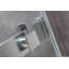 1200mm W x 2000mm H Single Added Frameless Shower Door with Clear Glass