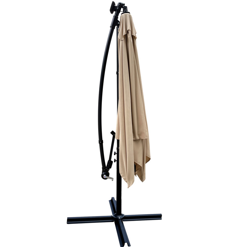 Parasol solaire pour terrasse 2,5x2,5m carré, imperméable, avec base en croix pour terrasse de jardin, cour arrière, parasol carré à énergie solaire, eau, jardin, terrasse, espace